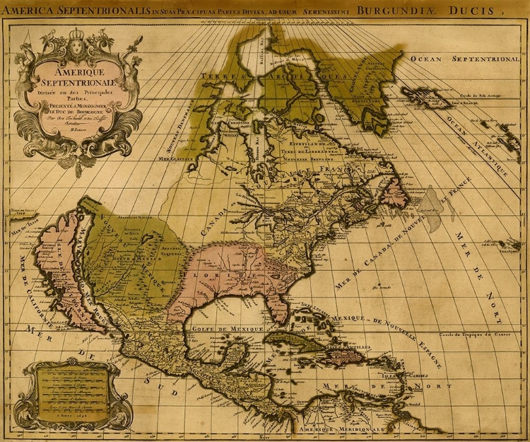 Picture of AMERICA DIVIDED AMONGST CLAIMANTS 1694