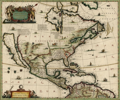 Picture of AMERICA IN THE 17TH CENTURY 1652