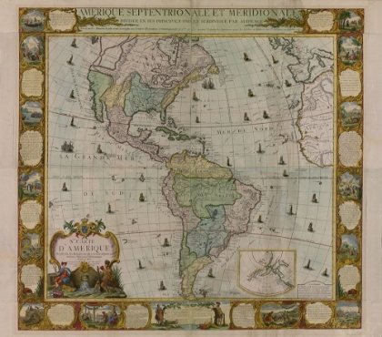 Picture of MAP OF AMERICA 1781