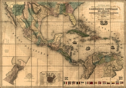 Picture of CENTRAL AMERICA AND THE ANTILLES 1845