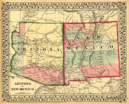 Picture of ARIZONA AND NEW MEXICO 1867