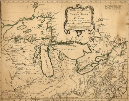 Picture of GREAT LAKES REGION DURING FRENCH SETTLEMENT PERIOD 1755