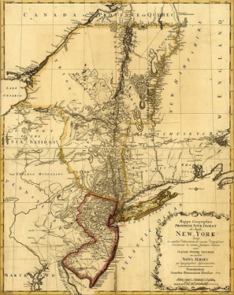 Picture of NEW YORK AND NEW JERSEY DURING THE REVOLUTION 1778