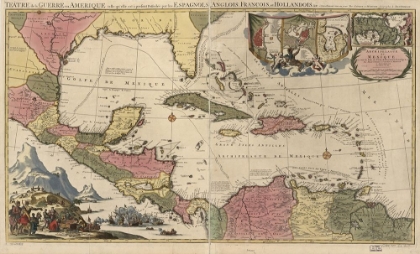 Picture of THEATRE OR WAR MEXICAN ARCHIPELAGO AND THE CARIBBEAN 1757