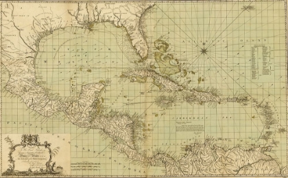 Picture of CHART OF THE WEST INDIES 1796