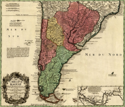 Picture of SOUTHERN COUNTRIES OF SOUTH AMERICA 1733