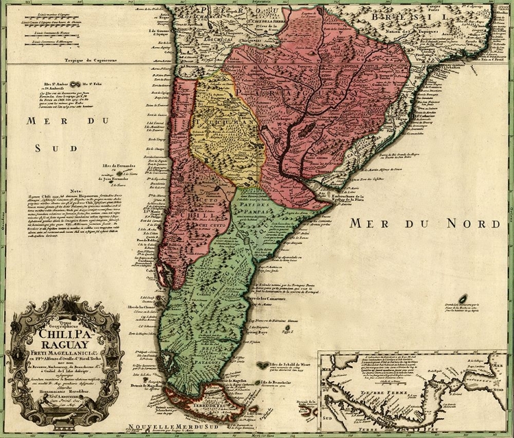 Picture of SOUTHERN COUNTRIES OF SOUTH AMERICA 1733