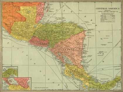 Picture of PANAMA COSTA RICA HONDOURAS GUATAMALA SALVADOR BRITISH HONDURAS 1903 