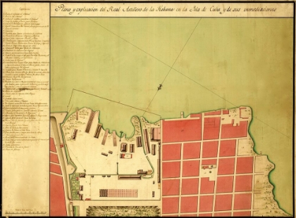 Picture of HAVANA CUBA CITY PLAN 1700