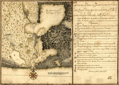 Picture of PLAN OF GUANTANAMO BAY CUBA 1751