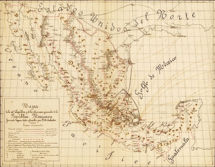 Picture of TELEGRAPH AND COMMUNICATIONS SYSTEMS MEXICO 1884