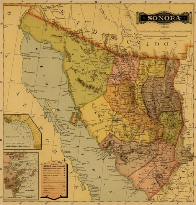 Picture of SONORA MEXICO 1884