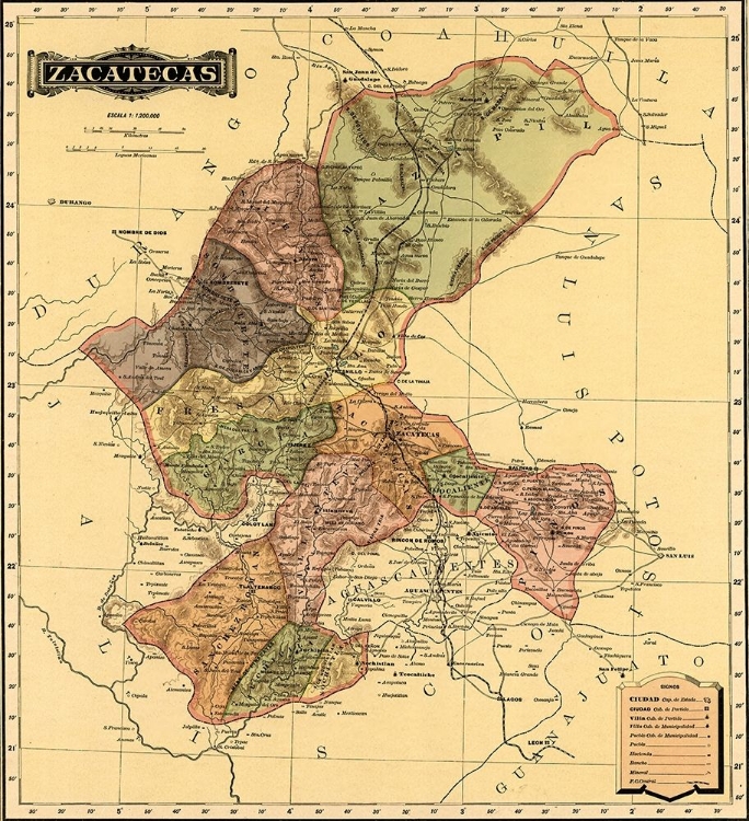 Picture of ZACATECAS 1844