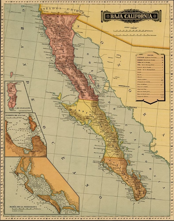 Picture of BAJA CALIFORNIA 1844