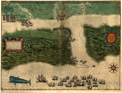Picture of SIR FRANCIS DRAKES WEST VOYAGE TO THE WEST INDIES SAINT AUGUSTINE 1589