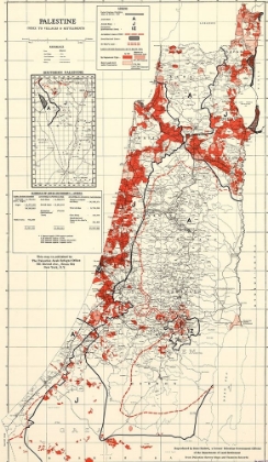 Picture of PALESTINE 1949 VILLAGES AND SETTLEMENTS
