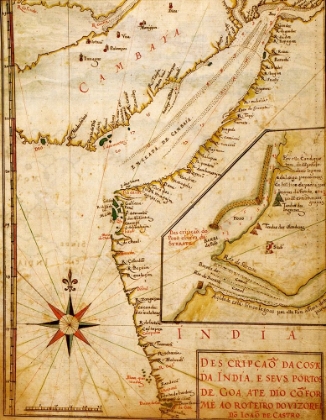 Picture of PORTUGUESE PORT OF GOA IN INDIA 1630