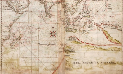 Picture of NAVIGATIONAL MAP OF THE INDIAN OCEAN 1630