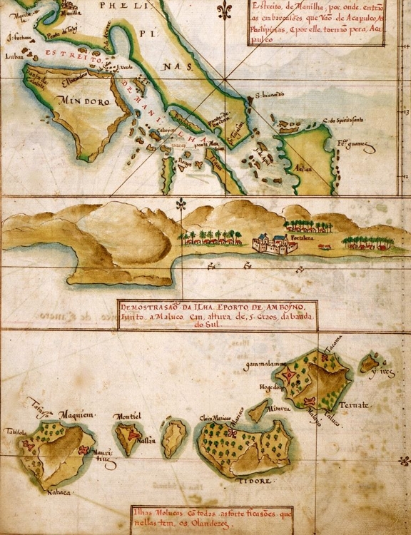 Picture of PORTUGUESE MAP OF THE EAST INDIES AND PHILIPPINES 1630