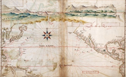 Picture of PORTUGUESE MAP OF THE NORTH PACIFIC 1630
