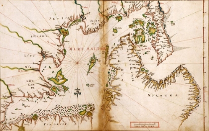 Picture of BALTIC SEA IN A POLAR PROJECTION 1630