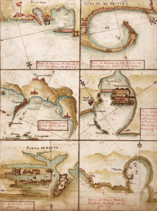 Picture of PORTUGUESE MAPS OF THE MEDITERRANEAN 1630