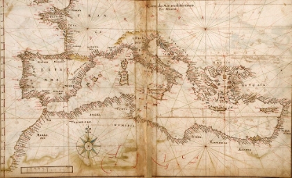 Picture of PORTUGUESE MAPS OF THE MEDITERRANEAN COUNTRIES 1630