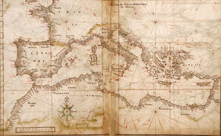 Picture of PORTUGUESE MAPS OF THE MEDITERRANEAN COUNTRIES 1630