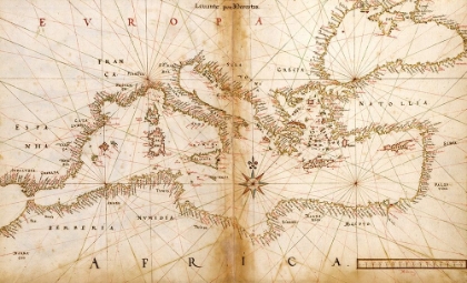 Picture of PORTUGUESE MAPS OF THE MEDITERRANEAN COUNTRIES 1630