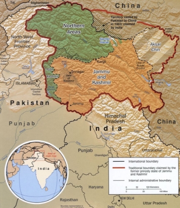 Picture of DISPUTED AREA OF KASHMIR 2002