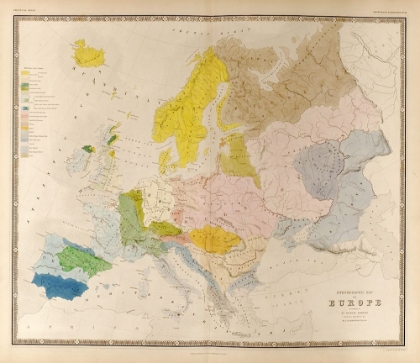 Picture of ETHNOGRAPHIC MAP OF EUROPE