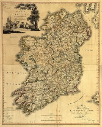 Picture of MEMOIR MAP OF IRELAND 1797