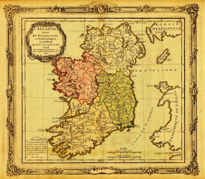 Picture of IRELAND PICTURED IN ECCLESIASTICAL DIVISIONS 1766
