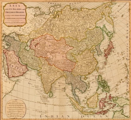 Picture of ASIA 1799 ACCORDING TO CAPTAIN COOK