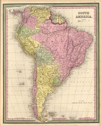 Picture of SOUTH AMERICA 1849
