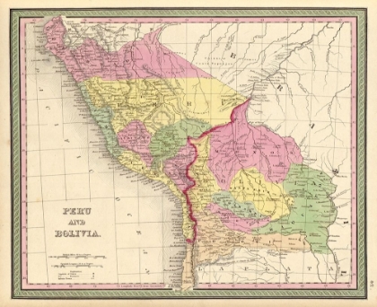 Picture of PERU AND BOLIVIA 1849