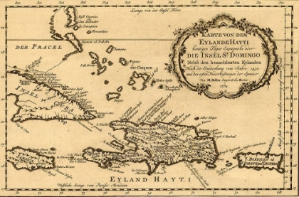 Picture of HAITI SANTO DOMINGO AND HISPANIOLA 1754