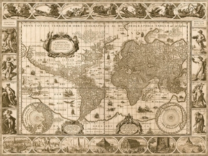 Picture of WORLD MAP 1606