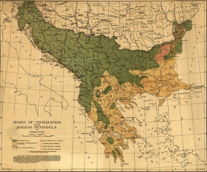 Picture of BALKAN ZONES OF CIVILIZATION 1918