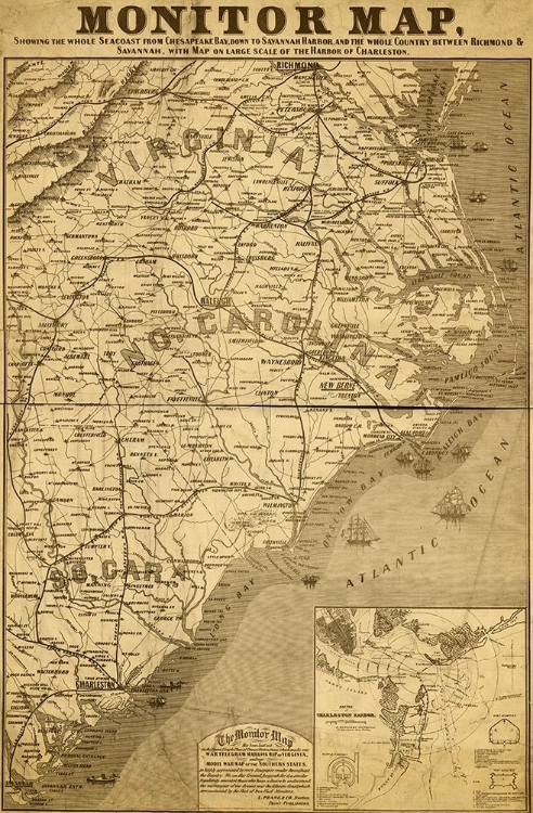 Picture of EASTERN SEABOARD IN 1863