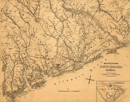 Picture of SEAT OF WAR IN SOUTH CAROLINA AND GEORGIA 1861
