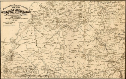 Picture of WESTERN TENNESSEE AND PART OF KENTUCKY 1865