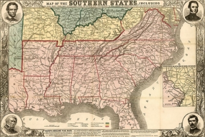 Picture of SOUTHERN STATES DURING THE REBELLION 1863
