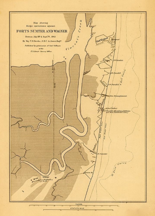 Picture of FORT SUMTER AND WAGNER 1863