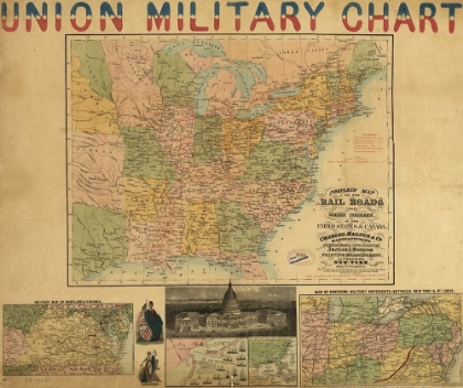 Picture of UNION MILITARY CHART 1861