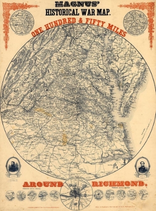 Picture of 150 MILES AROUND RICHMOND 1864