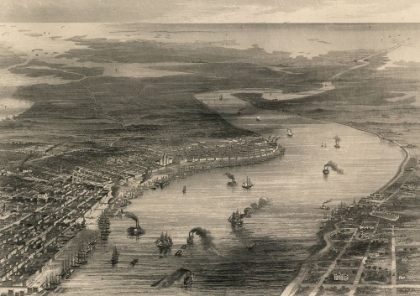 Picture of NEW ORLEANS LOUISIANA AND VICINITY 1863