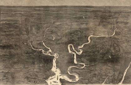 Picture of AERIAL VIEW OF GRANTS MOVE ON PETERSBURG 1864
