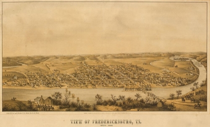 Picture of FREDERICKSBURG AERIAL VIEW 1863