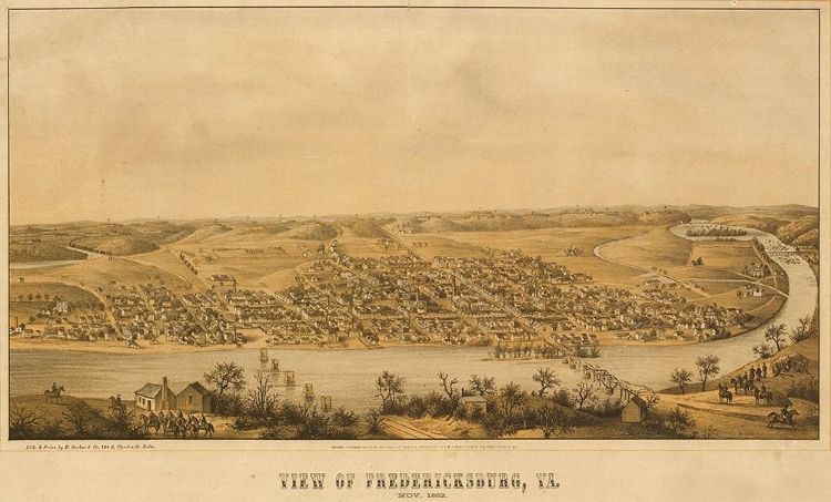 Picture of FREDERICKSBURG AERIAL VIEW 1863